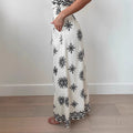 Lila | Boho Mouwloze Maxi Jurk met Embroidery voor Dames
