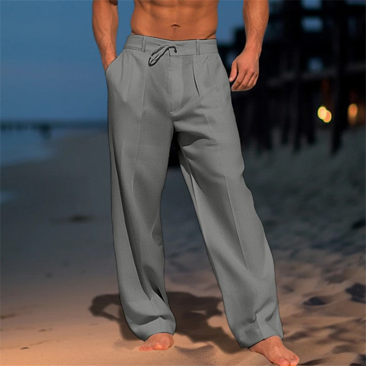 Linnen Relaxed Fit Chino voor Heren