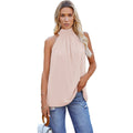 Mouwloze Blouse met Opstaande Kraag voor Dames