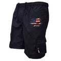 Cargo Korte Broek met Elastische Taille en Flap-Zakken voor Heren