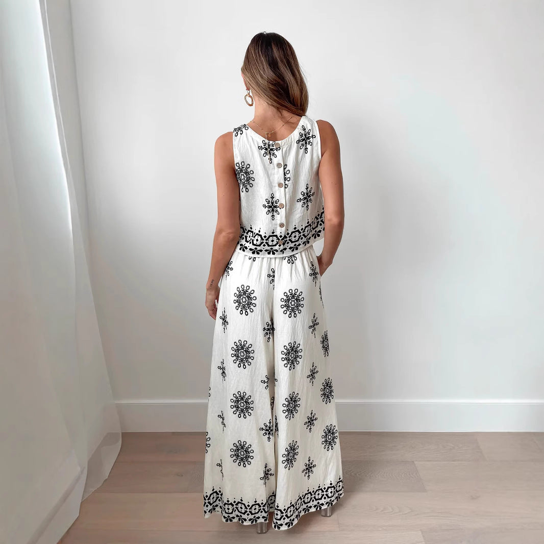 Lila | Boho Mouwloze Maxi Jurk met Embroidery voor Dames