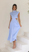 Mouwloze Maxi Jurk met Cut-Out voor Dames