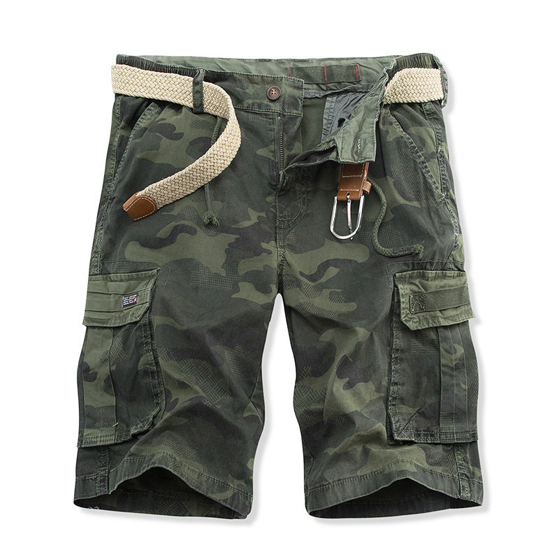 Camo Cargo Korte Broek met Steekzakken voor Heren