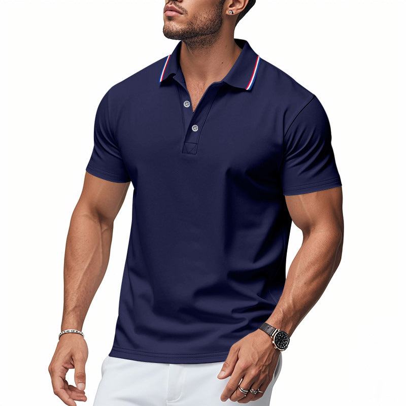 Poloshirt met Contrasterende Kraag voor Heren