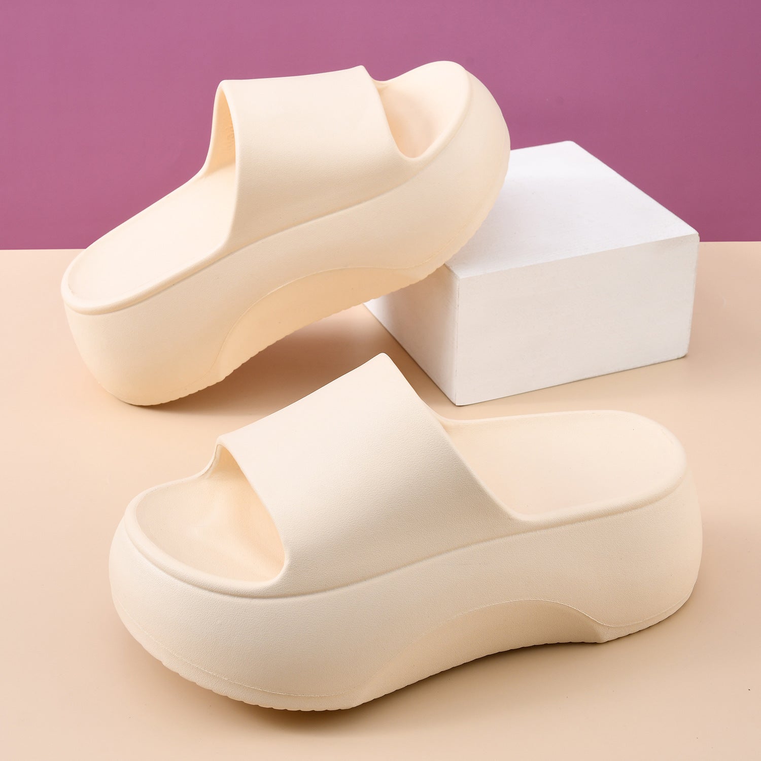 Platform Slip-On Sandalen voor Dames