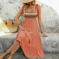 Mouwloze A-Lijn Zomerjurk met Smock voor Dames