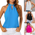 Mouwloze Halternek Blouse met Cut-Out voor Dames