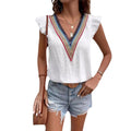 Iris | V-Hals Boho Blouse met Ruches voor Dames