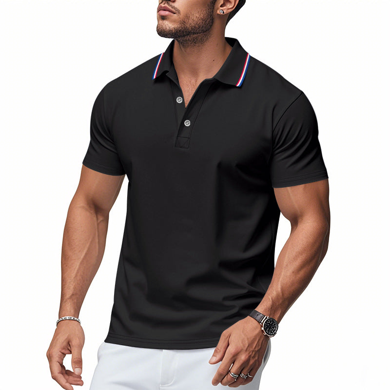 Poloshirt met Contrasterende Kraag voor Heren