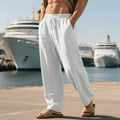 Linnen Straight Leg Pantalon voor Heren