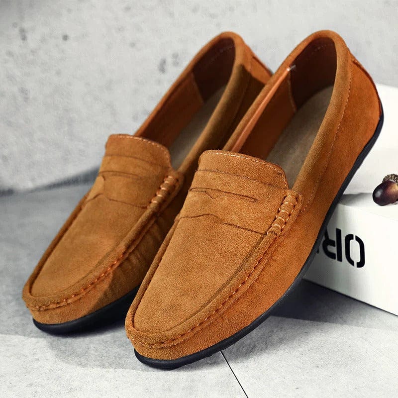 Suède Penny Loafer voor Heren