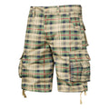 Geruit Cargo Korte Broek met Steekzakken voor Heren