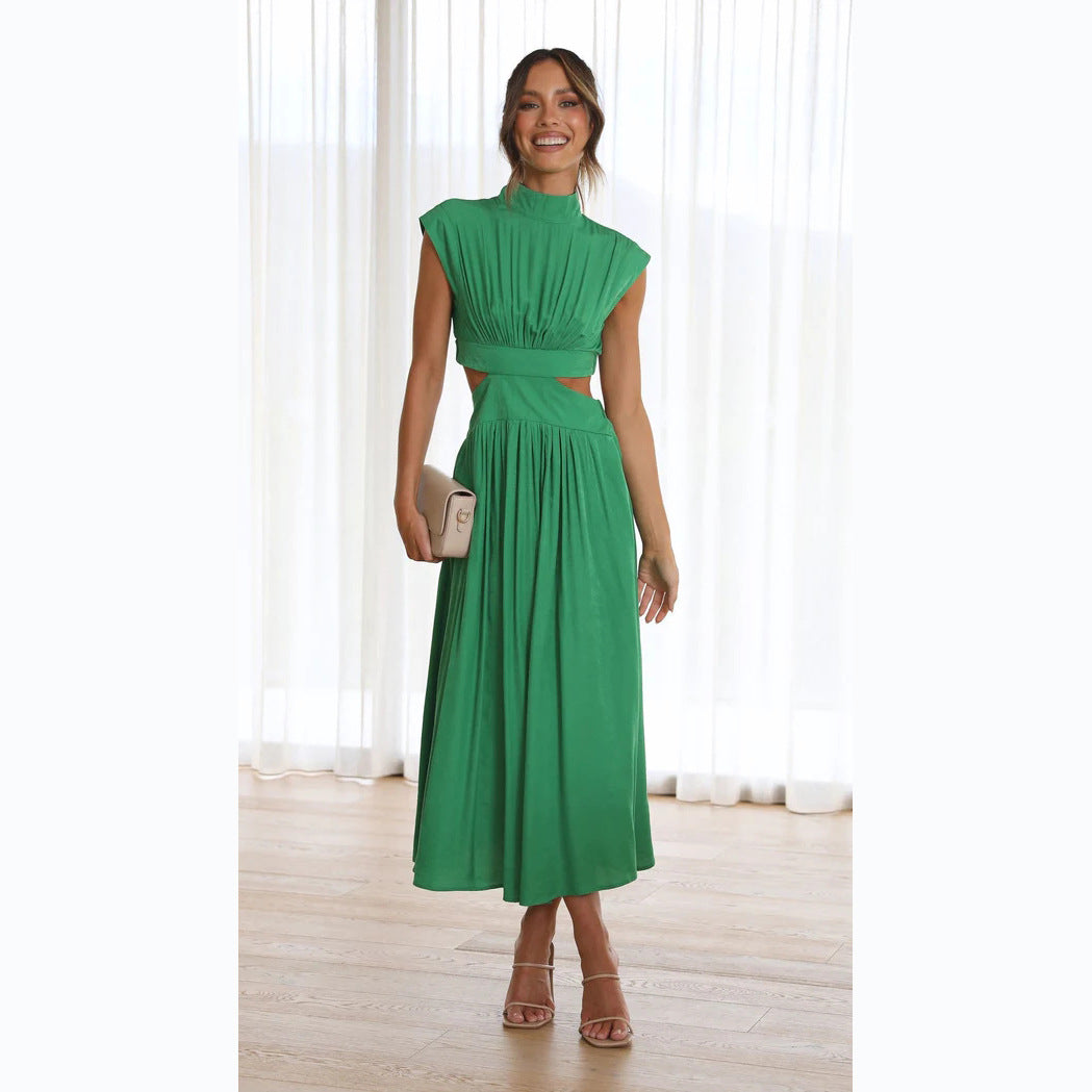 Mouwloze Maxi Jurk met Cut-Out voor Dames