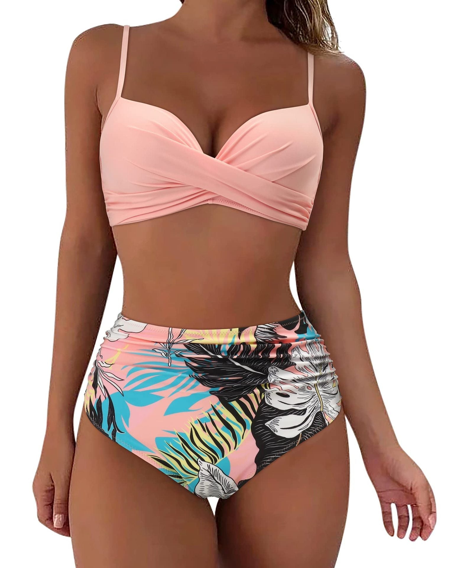High-Waist Twist Bikiniset voor Dames