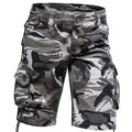 Camo Cargo Korte Broek met Flap-Zakken voor Heren