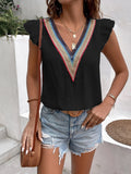 Iris | V-Hals Boho Blouse met Ruches voor Dames