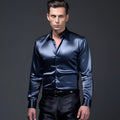 Satijnen Button-Down Overhemd voor Heren