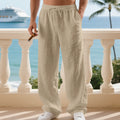 Linnen Straight Leg Pantalon voor Heren