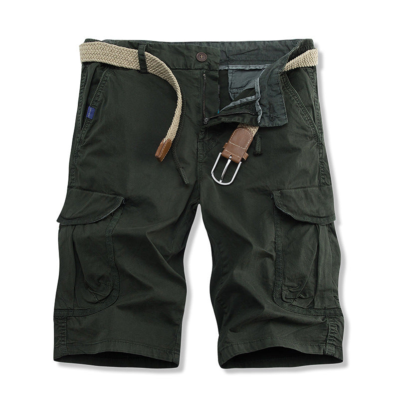 Belted Cargo Korte Broek met Flap-Zakken voor Heren