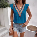 Iris | V-Hals Boho Blouse met Ruches voor Dames