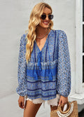 Stella | V-Hals Boho Blouse met Lange Mouwen voor Dames