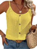 Button-Down Blouse met Spaghettibandjes voor Dames