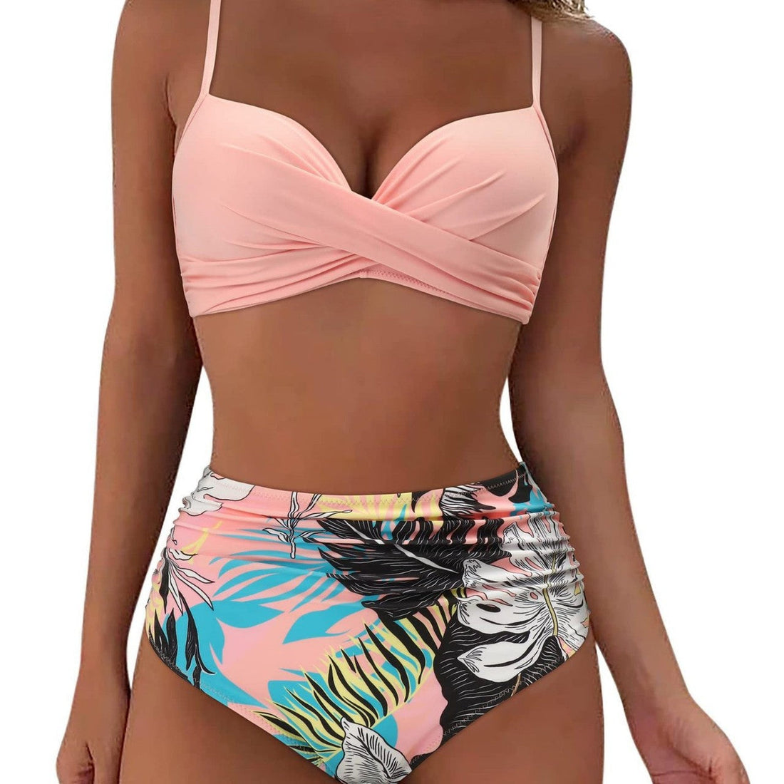 High-Waist Twist Bikiniset voor Dames