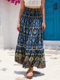 Maya | Boho A-Lijn Maxi Rok met Etnisch Patroon voor Dames