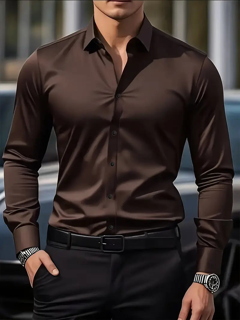 Button-Down Overhemd met Lange Mouwen voor Heren