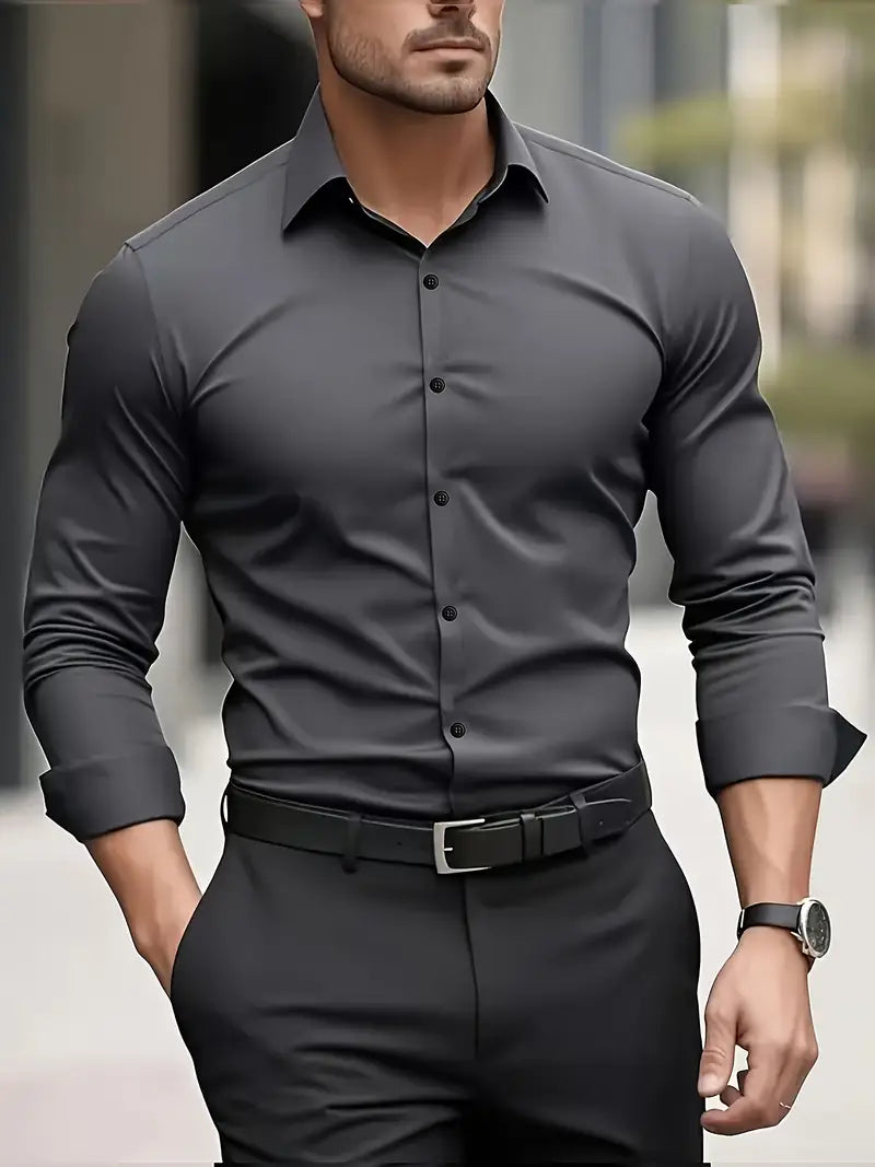Button-Down Overhemd met Lange Mouwen voor Heren