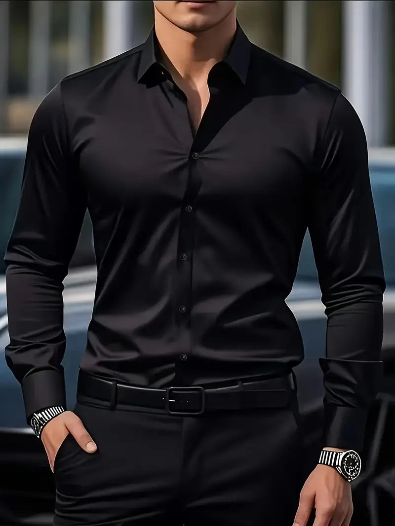 Button-Down Overhemd met Lange Mouwen voor Heren