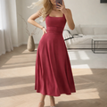 Mouwloze Maxi Jurk met Vierkante Hals voor Dames