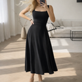 Mouwloze Maxi Jurk met Vierkante Hals voor Dames
