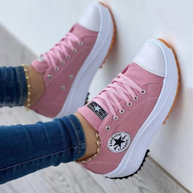 Aviva | Lace-Up Sneakers met Plateauzool voor Dames