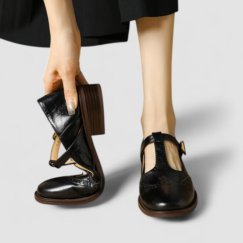 T-Balk Mary Jane Platte Schoenen voor Dames