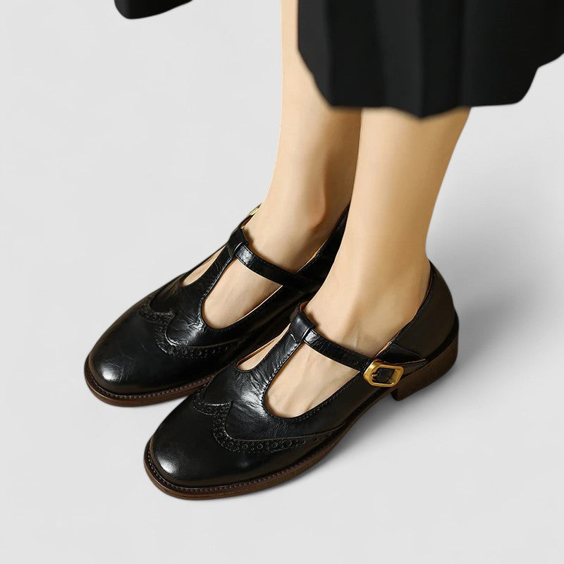 T-Balk Mary Jane Platte Schoenen voor Dames