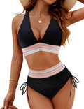 Myla | Halternek Bikini Set met Gestreepte Details voor Dames