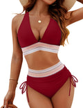 Myla | Halternek Bikini Set met Gestreepte Details voor Dames