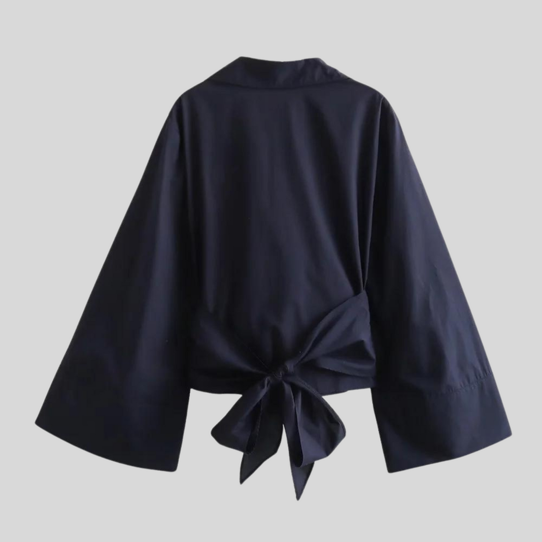 Overslag Blouse met Strikceintuur voor Dames