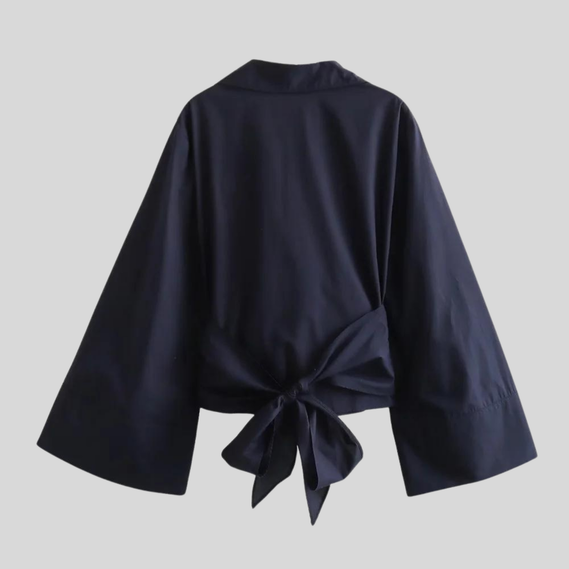 Overslag Blouse met Strikceintuur voor Dames