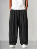 Wijde Pijp Linnen Pantalon voor Heren