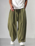Wijde Pijp Linnen Pantalon voor Heren