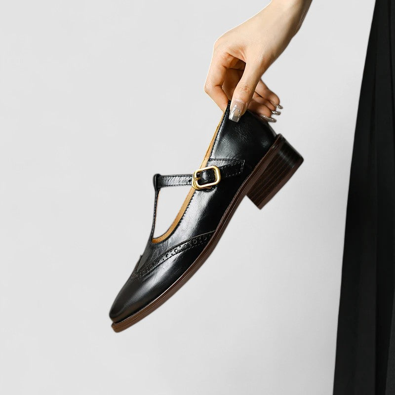 T-Balk Mary Jane Platte Schoenen voor Dames