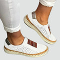 Perforeerde Slip-On Loafers voor Dames