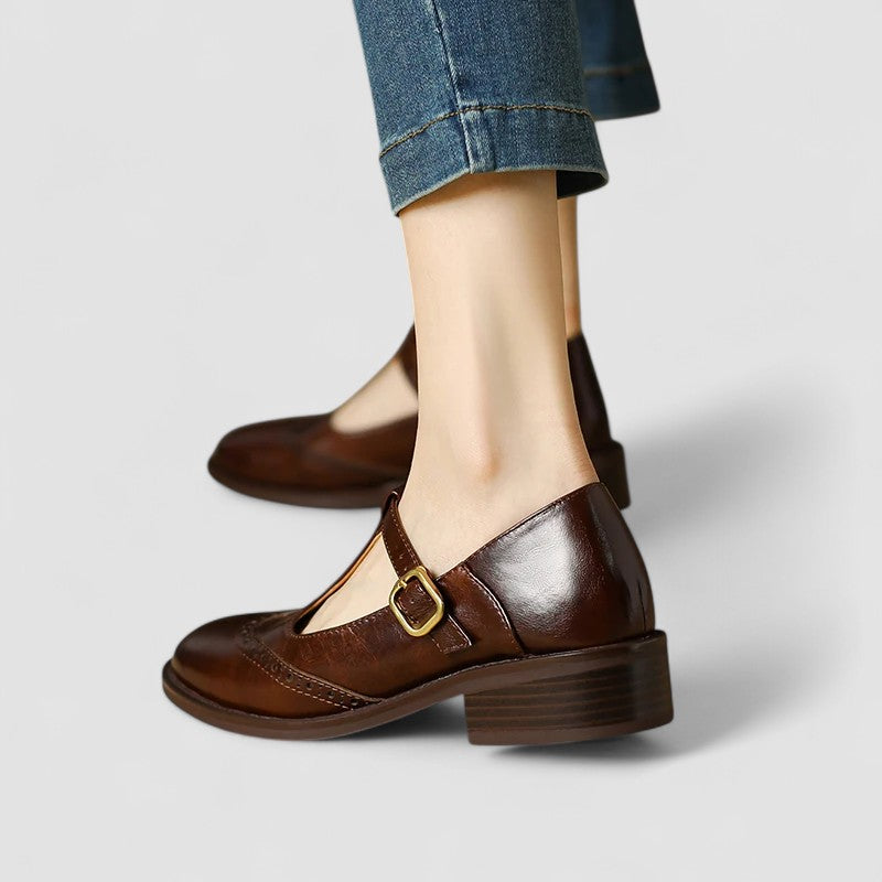 T-Balk Mary Jane Platte Schoenen voor Dames