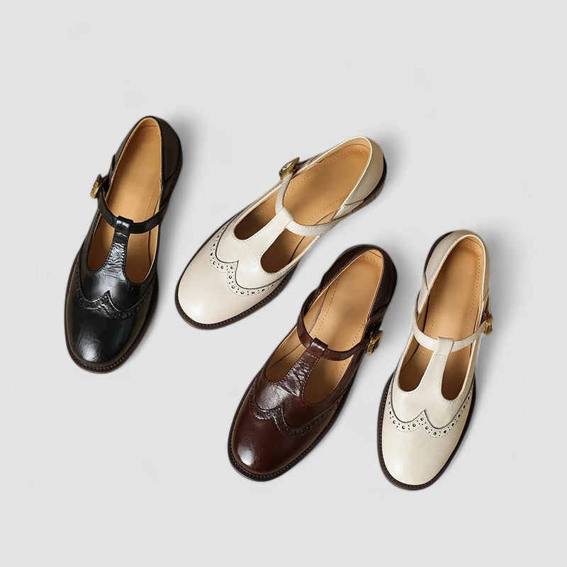 T-Balk Mary Jane Platte Schoenen voor Dames