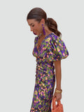 Midi Jurk met Bufmouwen voor Dames