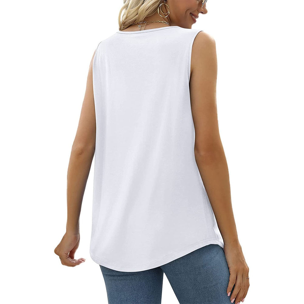 Mouwloze Top met Vierkante Hals voor Dames