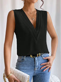V-Hals Mouwloze Blouse voor Dames