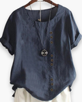 Linen Button-Down Blouse voor Dames